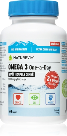 NatureVia Omega 3 One a Day kapsle pro zdravé srdce a cévy