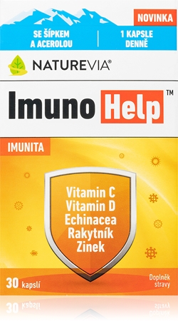 NatureVia ImunoHelp kapsle pro podporu imunitního systému