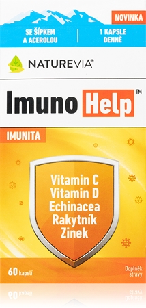 NatureVia ImunoHelp kapsle pro podporu imunitního systému