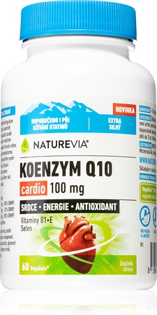 NatureVia Koenzym Q10 Cardio kapsuly na normálnu funkciu srdca a ciev