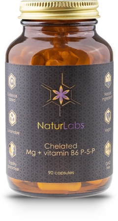 NaturLabs Chelated Mg + Vitamin B6 podpora správného fungování organismu
