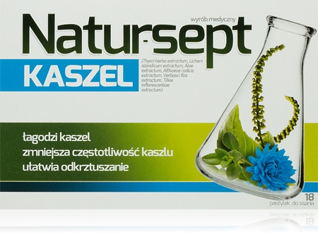 Natursept Kaszel pastylki do leczenia kaszlu i ułatwienia odkrztuszania