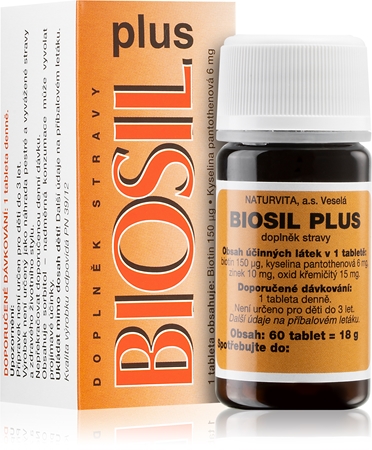 NATURVITA Biosil Plus tablety pro vlasy, nehty a pokožku