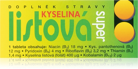 NATURVITA Kyselina listová Super tablety s kyselinou listovou