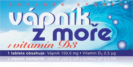 NATURVITA Vápník z moře +vitamín D3 tablety pro zdravé kosti