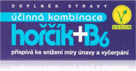 NATURVITA Horčík +B6 tablety s vysokým obsahom horčíka