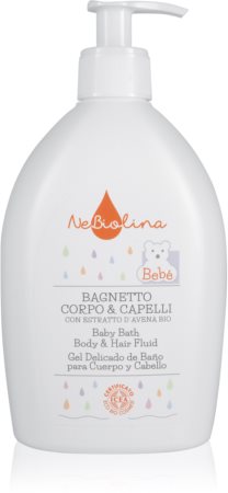 NeBiolina Bébé Bath Body & Hair Fluid σαμπουάν και τζελ για ντους για μωρά και παιδιά