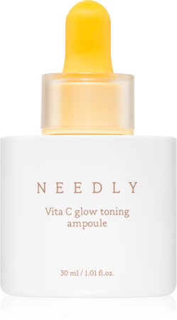 NEEDLY Vita C Glow Toning Ampoule posvetlitveni serum z vitaminom C za posvetlitev in zgladitev kože