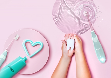 NENO Tutti Mint children's battery toothbrush