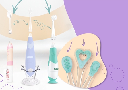 NENO Tutti Mint children's battery toothbrush