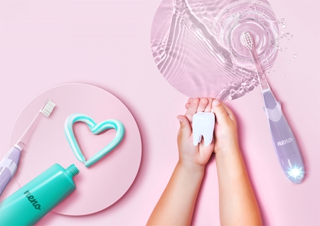 NENO Tutti Violet cepillo dental a pilas con música para niños