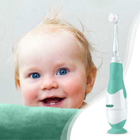 NENO Denti Blue 0-3 y Batteritandborste för barn