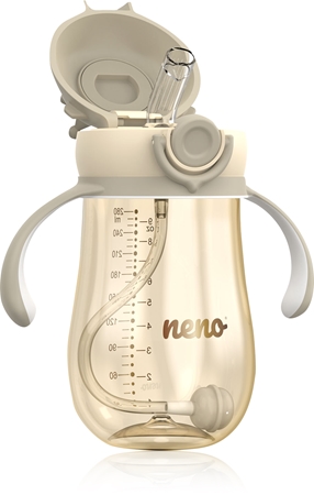NENO Mio 2 12m+ bicchiere salvagoccia con cannuccia