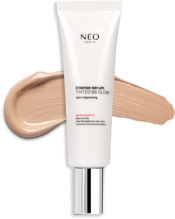 NEO MAKE UP Intense Serum Tinted BB Glow Cream aufhellende BB Cream SPF 50