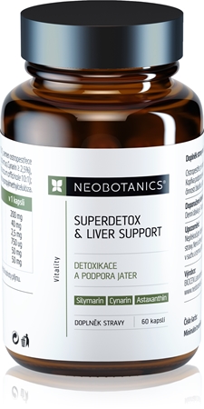 Neobotanics Superdetox & Liver Support kapsle pro podporu funkce jater