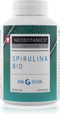 Neobotanics Spirulina BIO přírodní antioxidant v BIO kvalitě