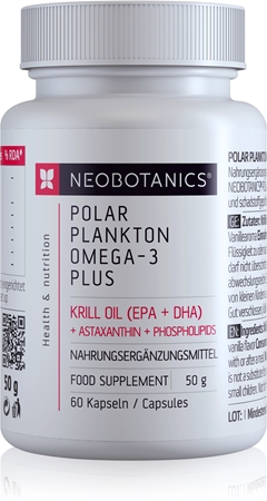 Neobotanics Polar Plankton Omega-3 Plus Kapseln für eine normale Herz- und Hirnfunktion