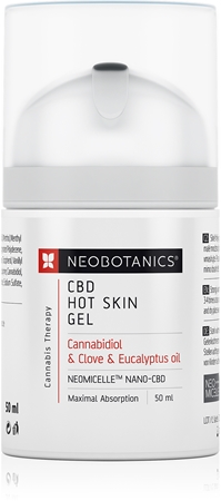 Neobotanics CBD Hot Skin Gel rozgrzewający żel do masażu do ukojenia zmęczonych i bolących mięśni