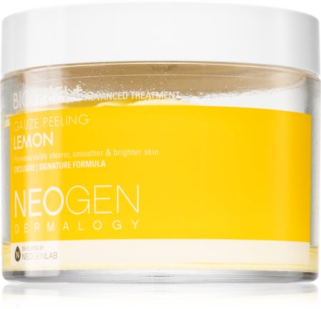 Neogen Dermalogy Bio-Peel+ Gauze Peeling Lemon esfoliante em disco de algodão para iluminar e alisar pele