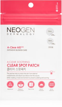 Neogen Dermalogy A-Clear Soothing Spot Patch adesivo de limpeza para pele acneica