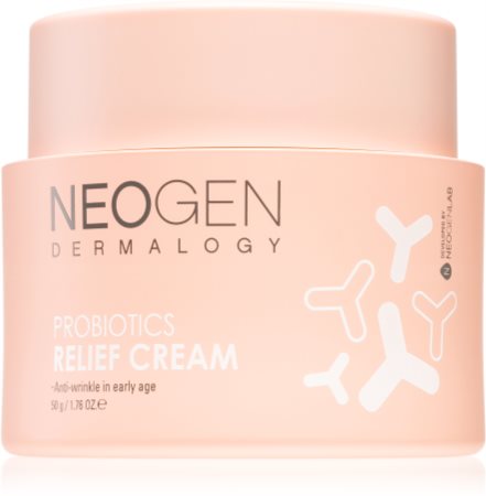 Neogen Dermalogy Probiotics Relief Cream creme reafirmante com brilho para primeiras rugas