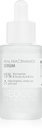 Neogen Dermalogy Real Niacinamide 15% Serum regeneruojamasis ir skaistinamasis serumas pigmentinių dėmių korekcijai