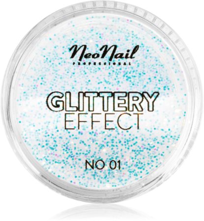 NeoNail Glittery Effect No. 01 polvere con brillantini per le unghie