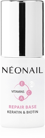 NEONAIL Repair Base lac de unghii intaritor cu keratina