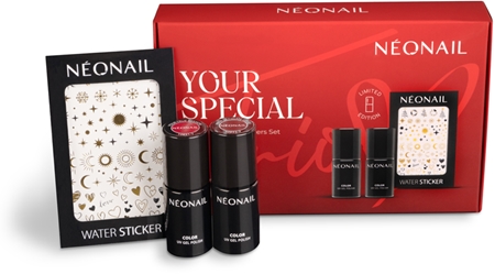 NEONAIL Your Special Trio UV Gel Polish & Stickers Set dovanų rinkinys nagams