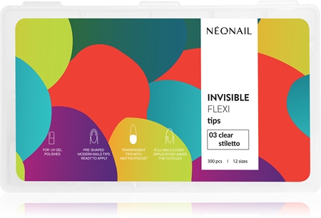 NEONAIL Flexi Tips Invisible umelé nechty