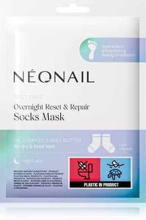 NEONAIL Foot Care Overnight Reset & Repair Socks Mask αναγεννητική μάσκα για τις πατούσες σε μορφη κάλτσας νύχτας
