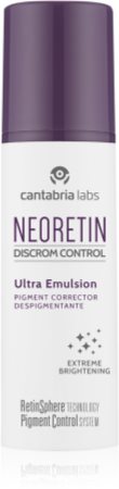 Neoretin Discrom control Ultra Emulsion emulsão iluminadora de noite anti-manchas de pigmentação