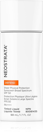 NeoStrata Defend Defend Sheer Physical Protection mineralinis apsauginis veido fluidas SPF 50