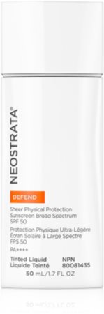 NeoStrata Defend Defend Sheer Physical Protection Fluido mineral protetor para o rosto SPF 50