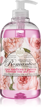 Nesti Dante Romantica Rosa Medicea e Peonia sapone liquido per le mani