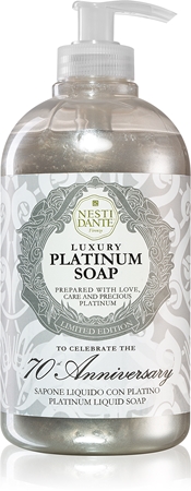 Nesti Dante Luxury Platinum tekuté mýdlo na ruce s pumpičkou