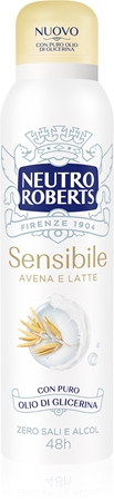 Neutro Roberts Avena e Latte Deodorant Spray mit 48-Stunden Wirkung