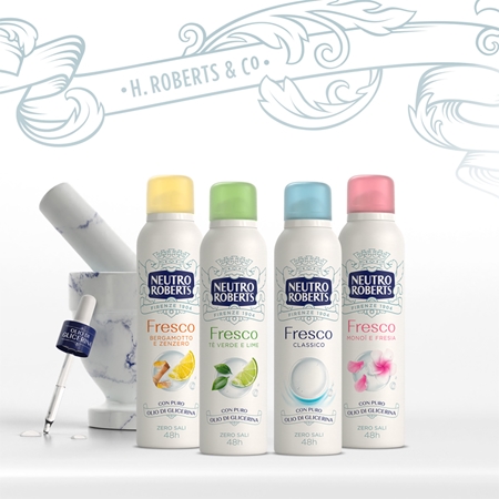 Neutro Roberts Bergamotto e Zenzero deodorant ve spreji s 48hodinovým účinkem