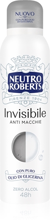 Neutro Roberts Invisible Anti Macchie frissítő spray dezodor 48 órás hatás