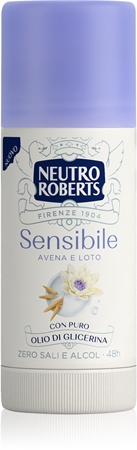 Neutro Roberts Avena e Loto Aluminium-Free Deodorant Stick for sensitive skin