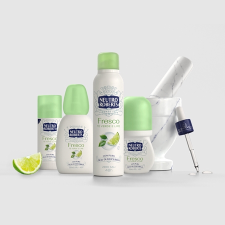 Neutro Roberts Tè Verde e Lime raspršivač dezodoransa s 48-satnim učinkom