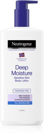Neutrogena Norwegian Formula® Deep Moisture hloubkově hydratační tělové mléko pro suchou a citlivou pokožku
