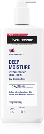 Neutrogena Norwegian Formula® leite corporal hidratação profunda para pele sensível