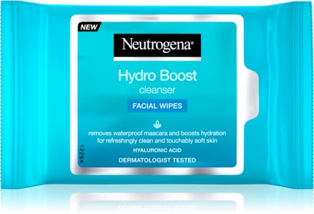 Neutrogena Hydro Boost® Face vlhčené čisticí ubrousky na obličej