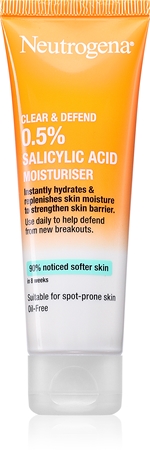 Neutrogena Clear & Defend 0.5% Salicylic Acid hydratační krém bez obsahu oleje