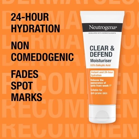 Neutrogena Clear & Defend 0.5% Salicylic Acid hydratačný krém bez obsahu oleja