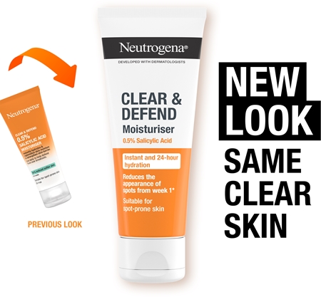Neutrogena Clear & Defend 0.5% Salicylic Acid hydratačný krém bez obsahu oleja