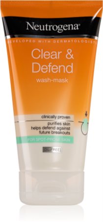 Neutrogena Clear & Defend čisticí maska a gel 2 v 1
