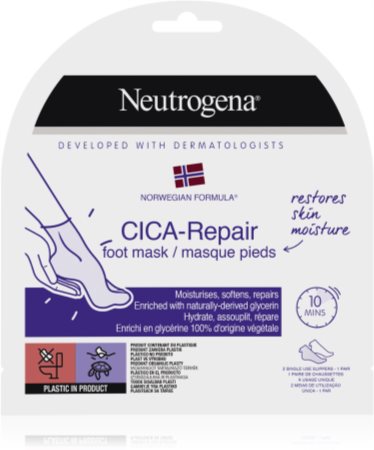Neutrogena Norwegian Formula® CICA Repair maschera idratante per i piedi