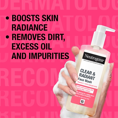 Neutrogena Clear & Radiant tisztító gél